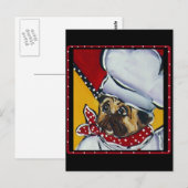 Le Koch Mops Postkarte (Vorne/Hinten)