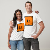 Le - Leo Lion Zodiac Sign Chemistry Periodic Table T-Shirt (Unisex)