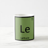 Le - Lettuce Pflanzenchemie - Periodischer Tisch Kaffeetasse (Mittel)