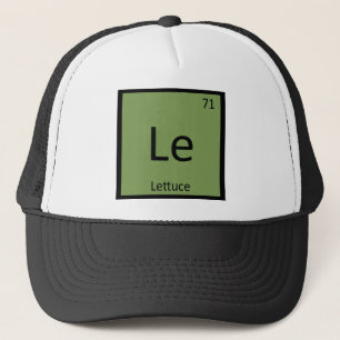 Le - Lettuce Pflanzenchemie - Periodischer Tisch Truckerkappe