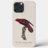 Le Lori a franges bleues Case-Mate iPhone Hülle (Rückseite)