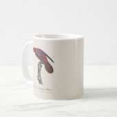 Le Lori a franges bleues Kaffeetasse (Vorderseite Links)