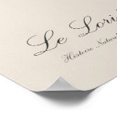 Le Lori a franges bleues Poster (Ecke)