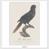 Le Lori noir / Black Lory Aufkleber (Blatt)