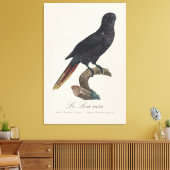 Le Lori noir / Black Lory Leinwanddruck (Insitu (Wohnzimmer))
