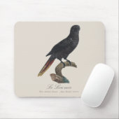 Le Lori noir / Black Lory Mousepad (Mit Mouse)