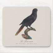 Le Lori noir / Black Lory Mousepad (Vorne)