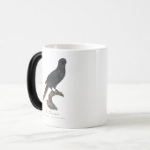 Le Lori noir / Black Lory Verwandlungstasse (Vorderseite Links)