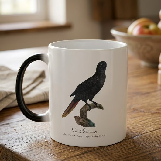 Le Lori noir / Black Lory Verwandlungstasse