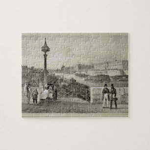 Le Louvre, graviert von Auguste Bry (Stich) Puzzle
