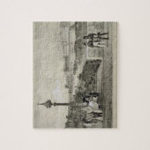 Le Louvre, graviert von Auguste Bry (Stich) Puzzle (Vertikal)