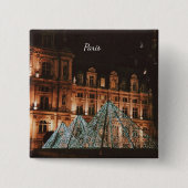 Le Louvre, Paris, France Button (Vorderseite)