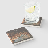 Le Louvre, Paris, France Steinuntersetzer (Seitenansicht)