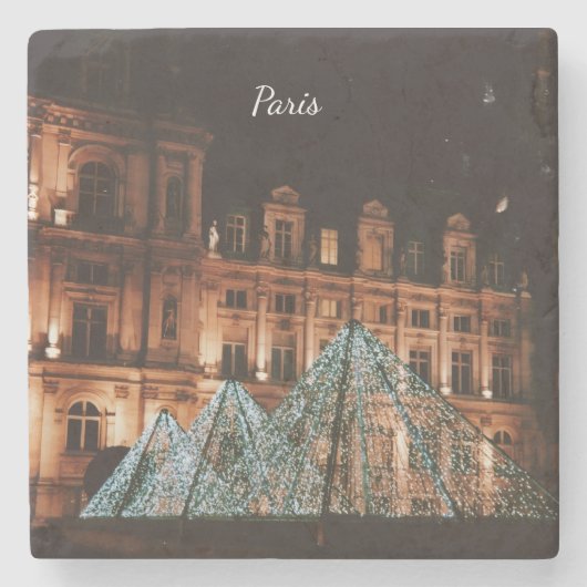 Le Louvre, Paris, France Steinuntersetzer (Vorderseite)