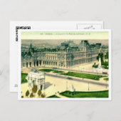 Le Louvre, Paris, Frankreich Vintag Postkarte (Vorne/Hinten)