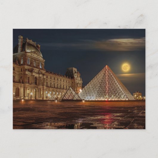 Le Louvre Postkarte (Vorderseite)