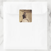 Le Mannequin Pis, 1619 Quadratischer Aufkleber (Tasche)