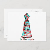 Le Mannequin Postkarte (Vorne/Hinten)