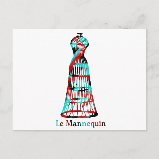 Le Mannequin Postkarte (Vorderseite)
