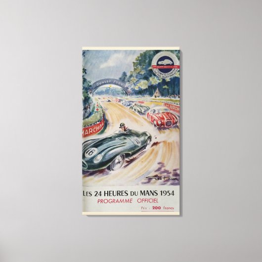 Le Mans, 1954, vintage, rück Plakat, Plakat, Leinwanddruck (Vorderseite)