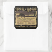 Le Mans 24 Stunden französischer Grand Prix 24 Stu Quadratischer Aufkleber (Tasche)