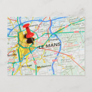 Le Mans, Frankreich Postkarte