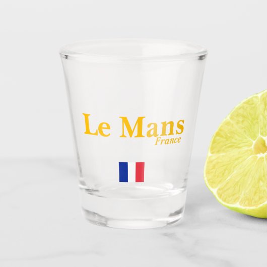 Le Mans, Frankreich Schnapsglas (Vorderseite)