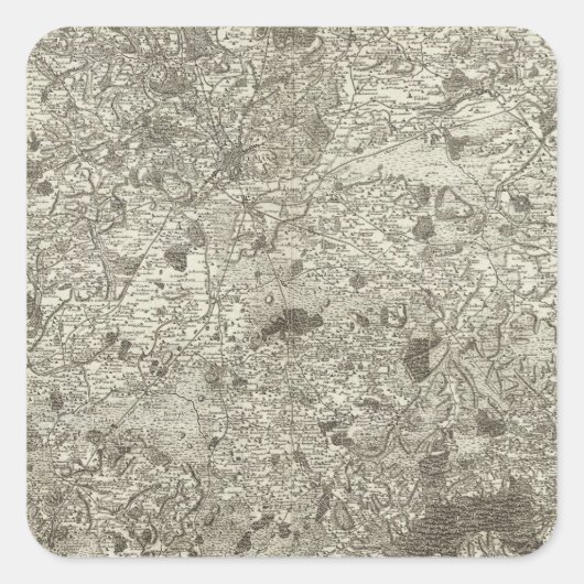 Le Mans Quadratischer Aufkleber (Vorderseite)