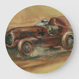 Le Mans Racecar by Ethan Harper Große Wanduhr