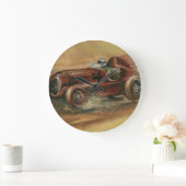 Le Mans Racecar by Ethan Harper Große Wanduhr (Zuhause)