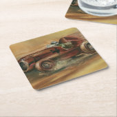 Le Mans Racecar durch Ethan Harper Rechteckiger Pappuntersetzer (angewinkelt)