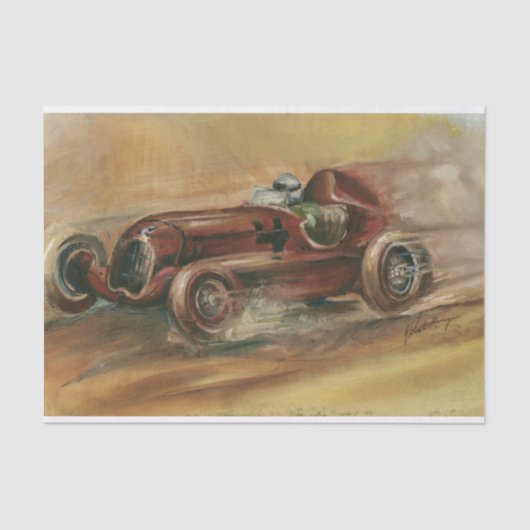 Le Mans Racecar von Ethan Harper Seidenpapier (Vorderseite)