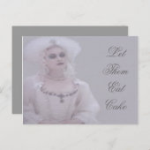 Le Marie Antoinette Queen ~ Postkarten / Einladung (Vorne/Hinten)