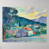 Le Mas à Saint-Tropez | Henri Manguin Poster (Vorne)