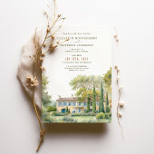 Le Mas des Poiriers Provence Garden Wedding Einladung