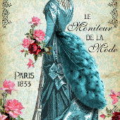 Le Moniteur de le Mode French Fashion Decoupage Seidenpapier