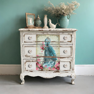 Le Moniteur de le Mode French Fashion Decoupage Seidenpapier