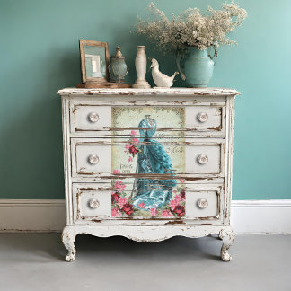 Le Moniteur de le Mode French Fashion Decoupage Seidenpapier