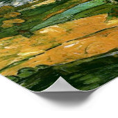 Le Mont Gaussier, Vincent van Gogh Poster (Ecke)