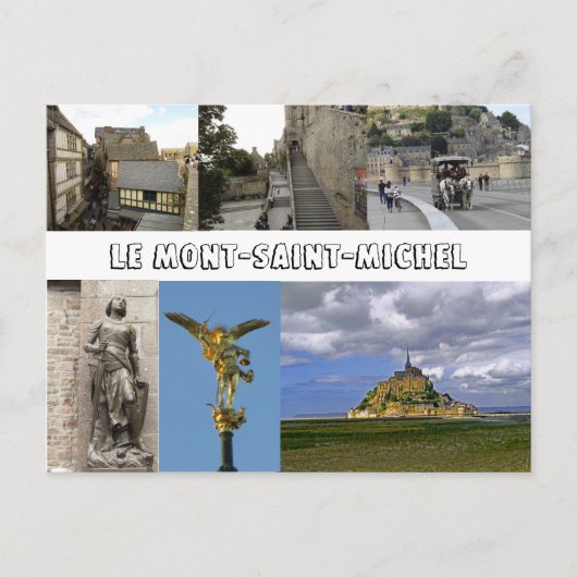 Le Mont Saint Michael France Postkarte (Vorderseite)