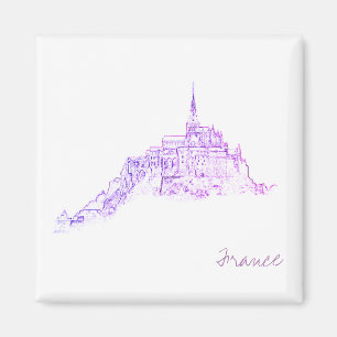 Le Mont Saint Michel Frankreich Architektur Magnet
