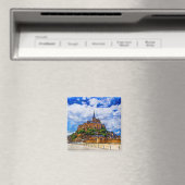 Le Mont Saint Michel, Frankreich Magnet (In Situ (Geschirrspüler))