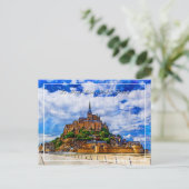 Le Mont Saint Michel, Frankreich Postcard Postkarte (Stehend Vorderseite)