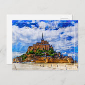 Le Mont Saint Michel, Frankreich Postcard Postkarte (Vorne/Hinten)
