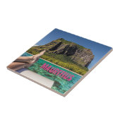 Le Morne Brabant Mauritius Blick vom Schiff auf Se Fliese (Seite)