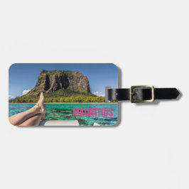 Le Morne Brabant Mauritius Blick vom Schiff auf Se Gepäckanhänger