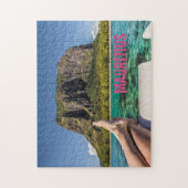 Le Morne Brabant Mauritius Blick vom Schiff auf Se Puzzle (Vertikal)