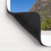 Le Morne Brabant Mauritius mit blauem Himmel Mousepad (Ecke)