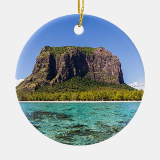 Le Morne Brabant Mauritius mit Meerblick Keramikornament (Vorne)