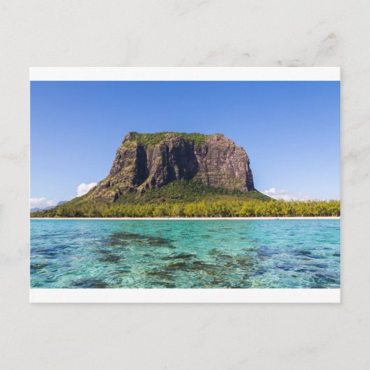Le Morne Brabant Mauritius mit Meerblick Postkarte (Vorderseite)